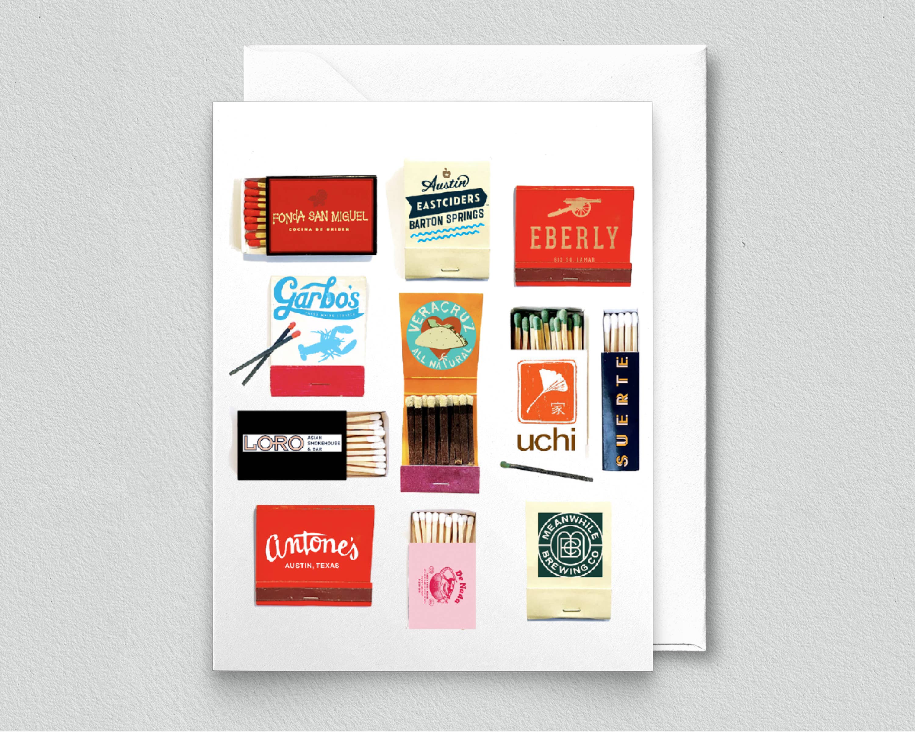Austin, Texas Matchbook  Card