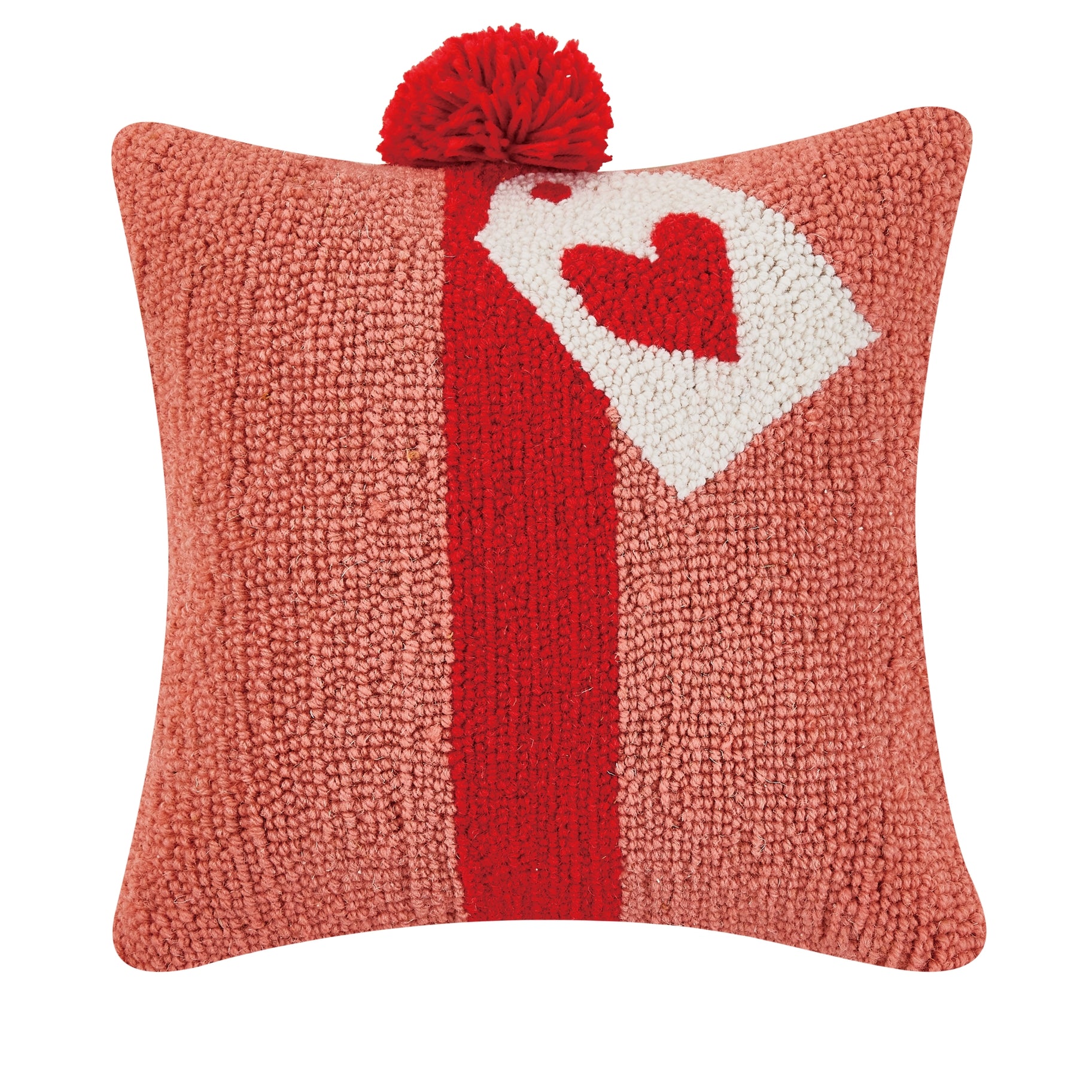 Pink Gift Pom Pillow