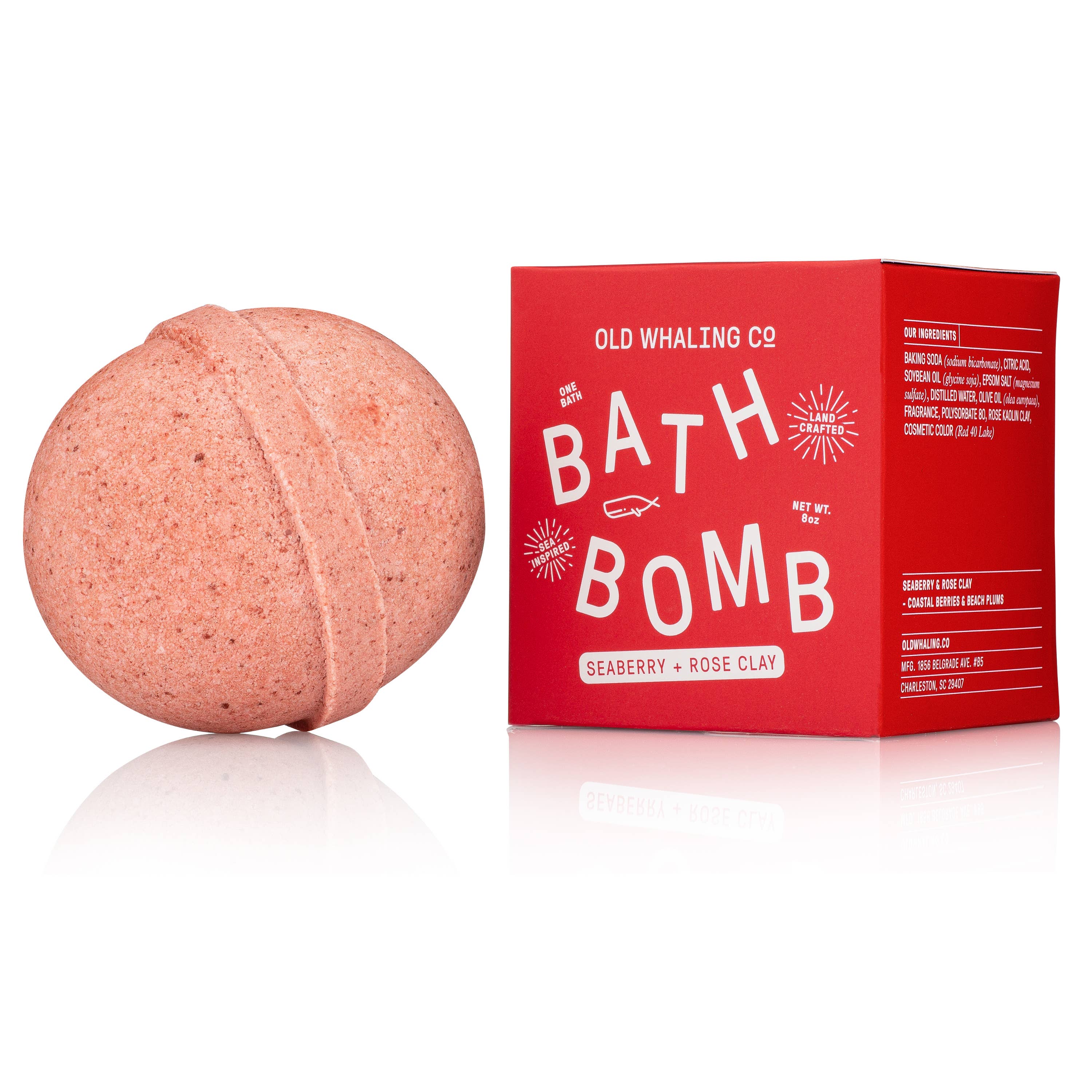 Seaberry + Rose Clay Bath Bomb