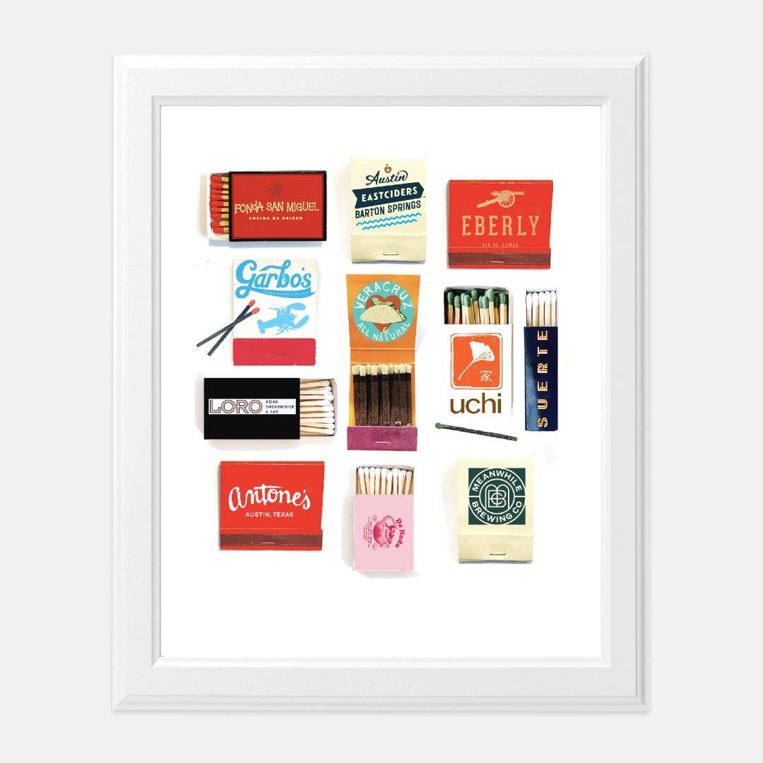 Austin Matchbook Art Print
