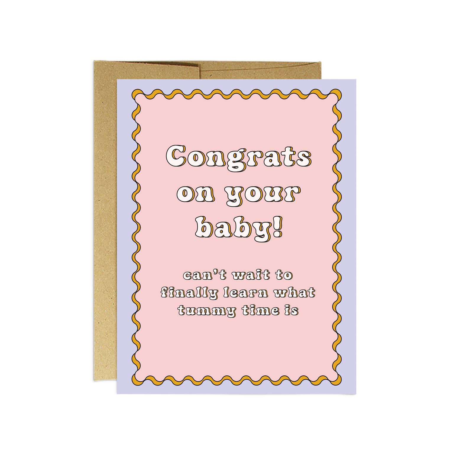 Baby Tummy Time New Baby Card
