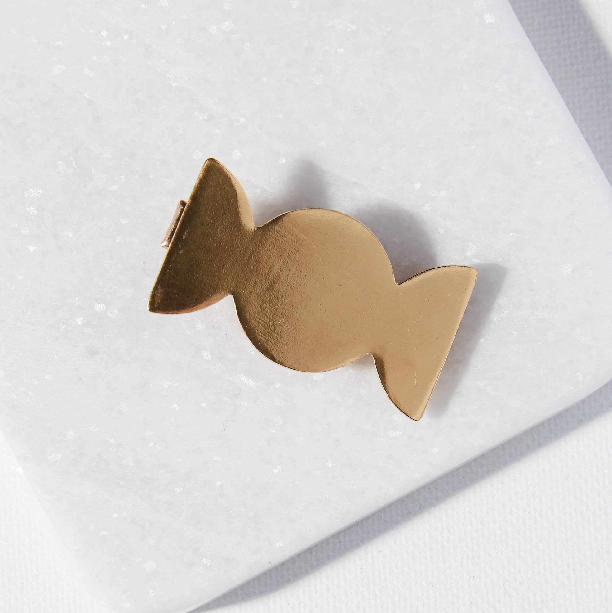Brass Solid Scalloped Edge Clip **FINAL SALE**