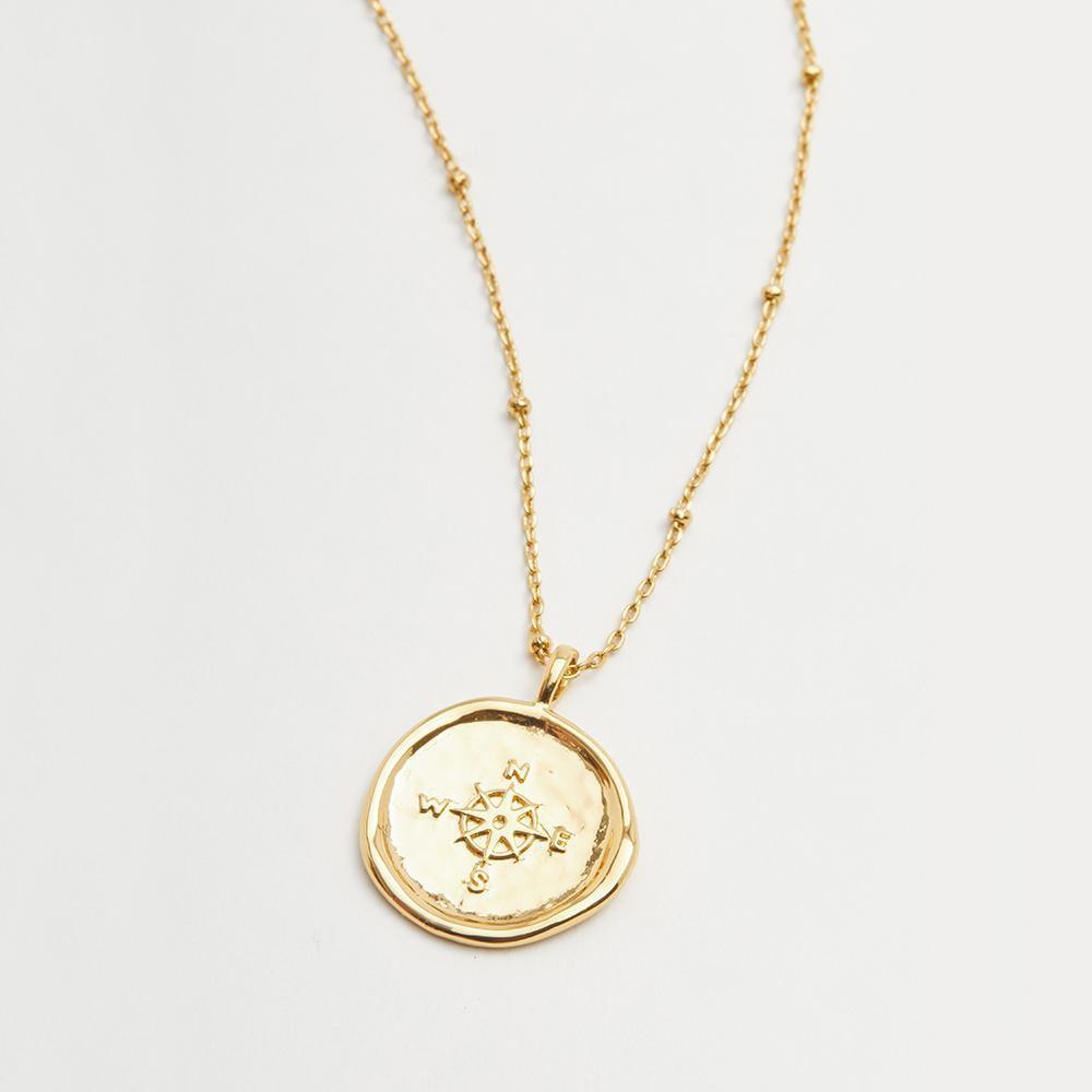 Enamel Coin Necklace