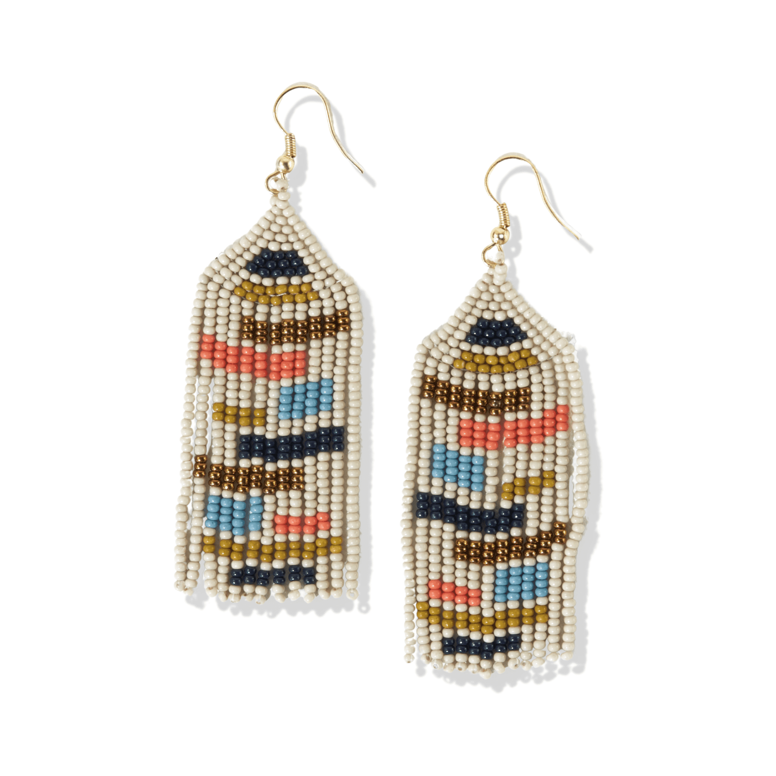 Dolly Color Block Fringe Earrings