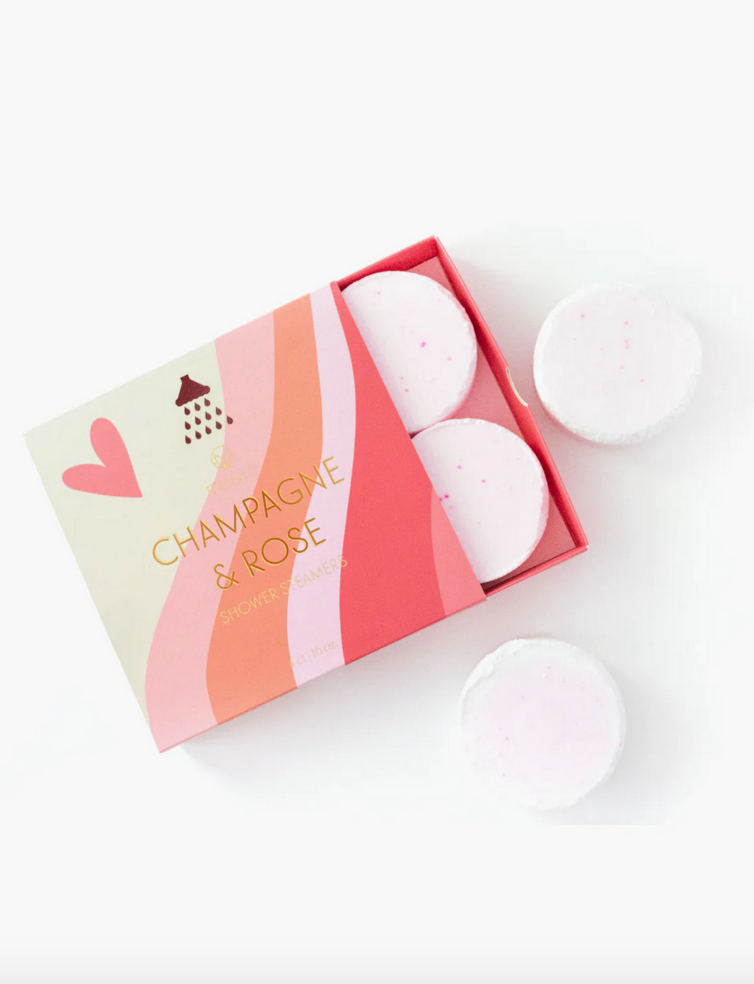 Champagne & Rose Shower Steamers Lilla & Beth