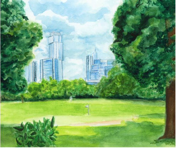 Coloring ATX Postcard