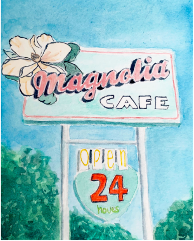 Coloring ATX Postcard