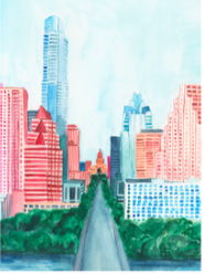 Coloring ATX Postcard
