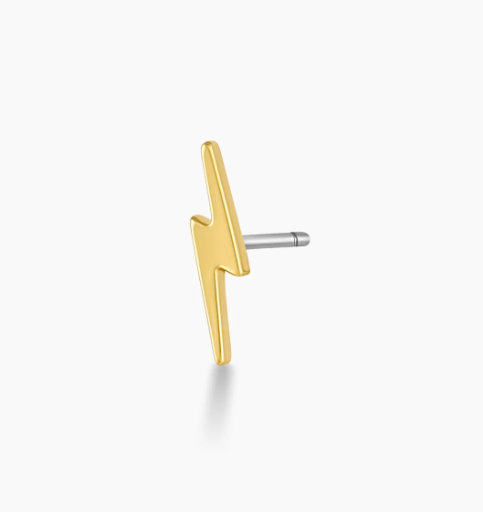 Lightning Charm Single Stud