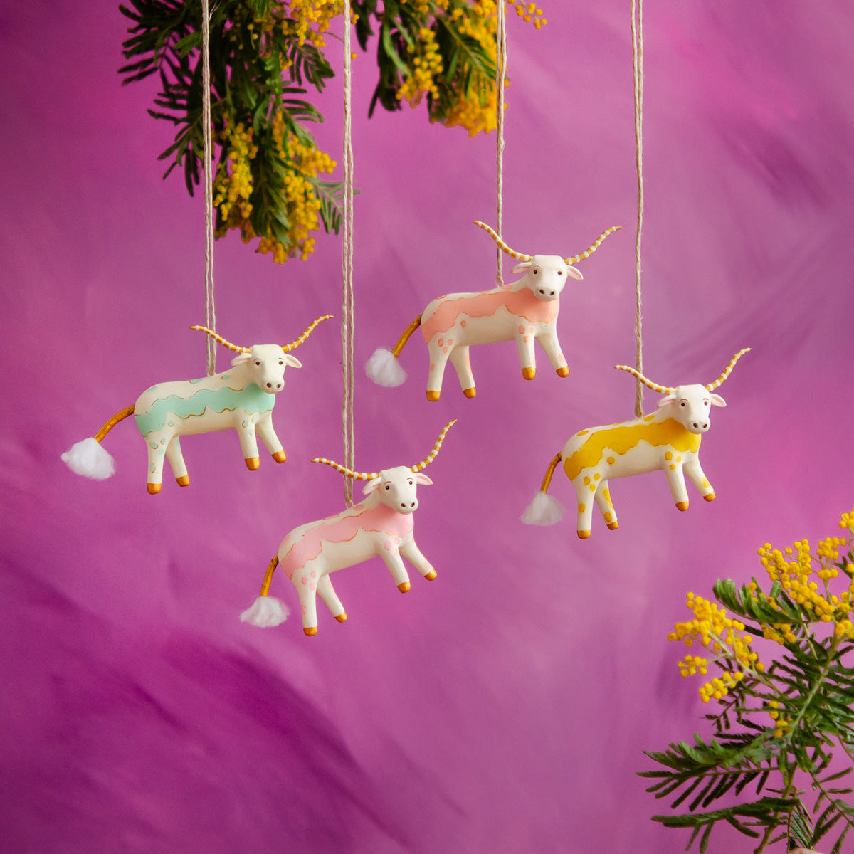 Beauregard the Bovine Longhorn Ornament