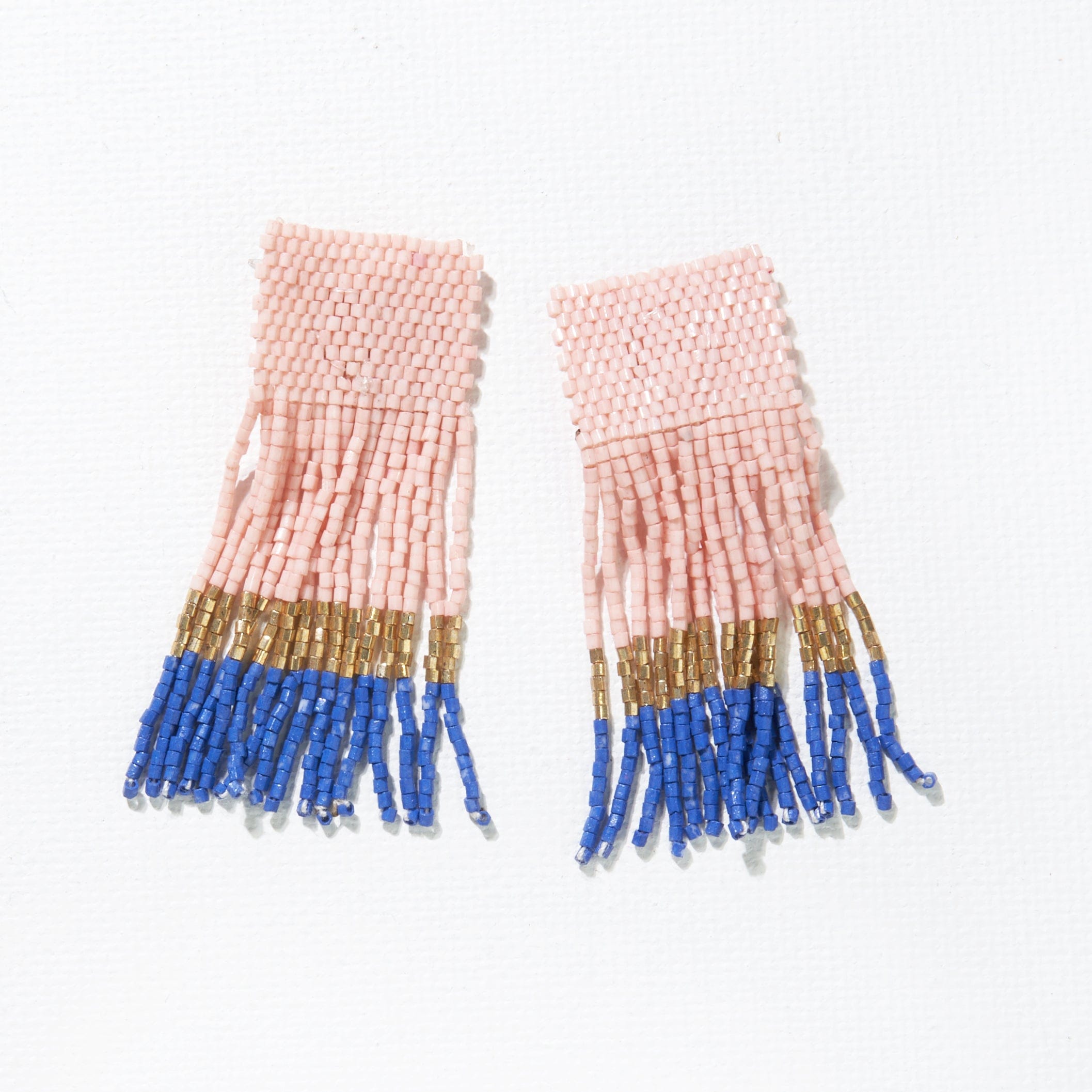 Ava Geo Luxe Fringe Earrings