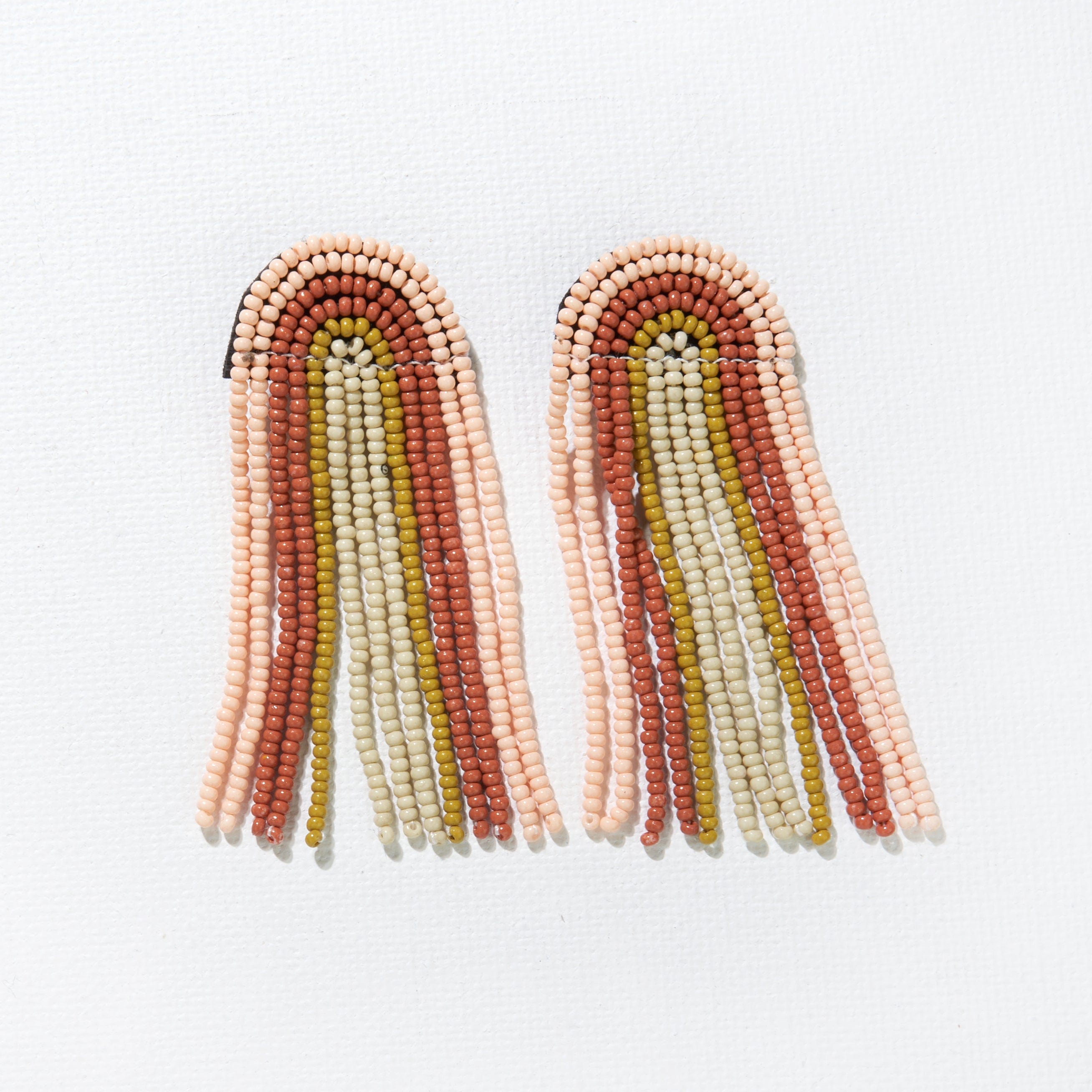 Skylar Rainbow Fringe Beaded Earrings