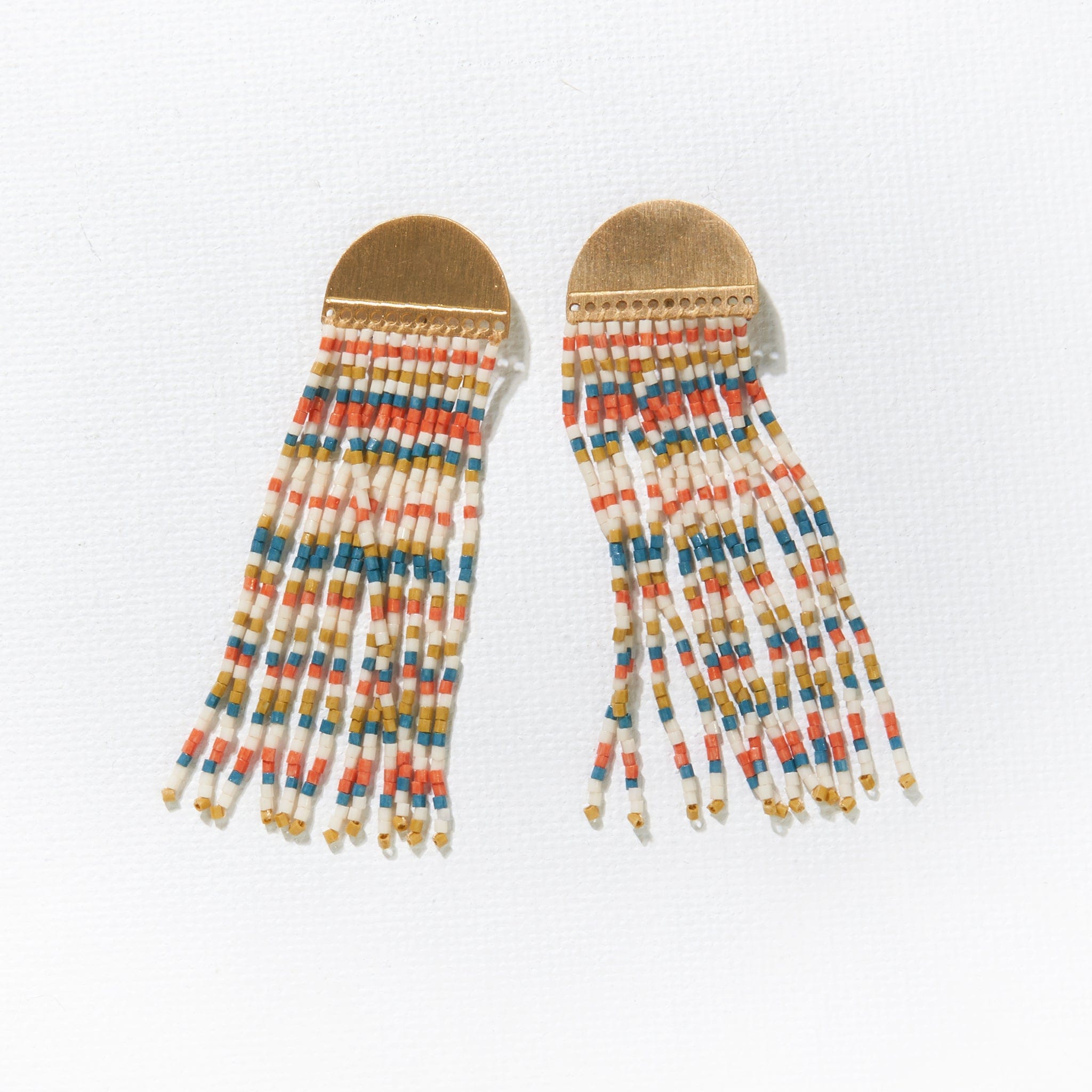 Riley Half Circle Fringe Earrings