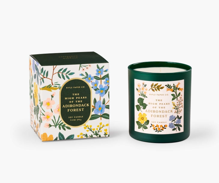 The High Peaks of Adirondacks Forest Candle