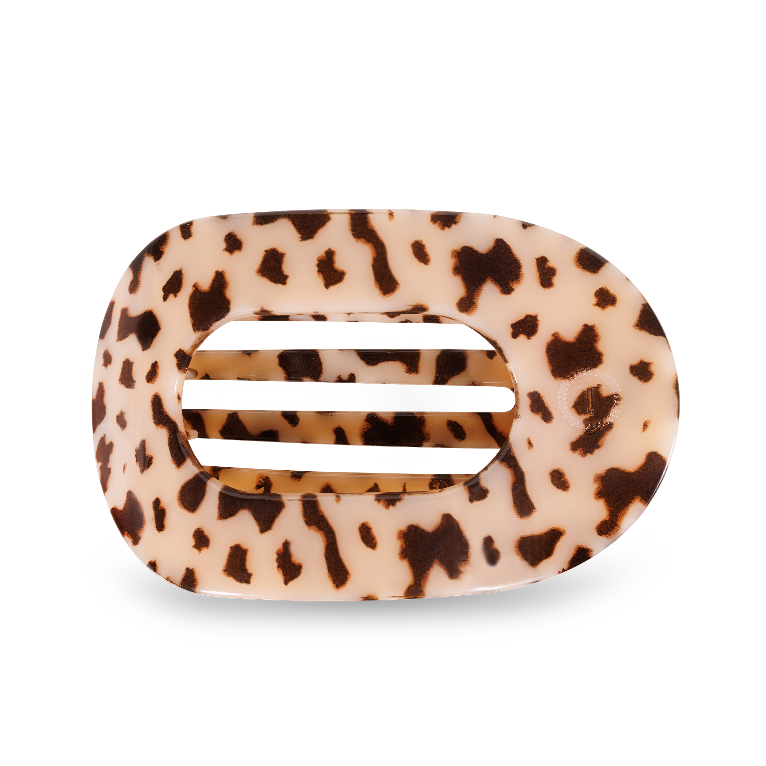 Blonde Tortoise Flat Round Clip