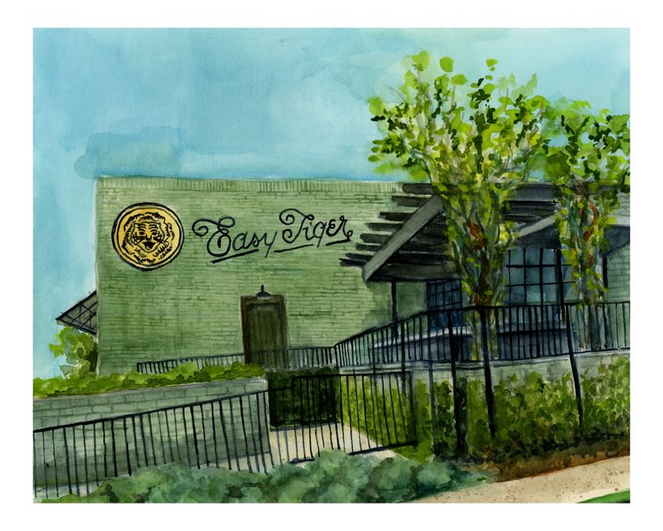 Coloring ATX Postcard